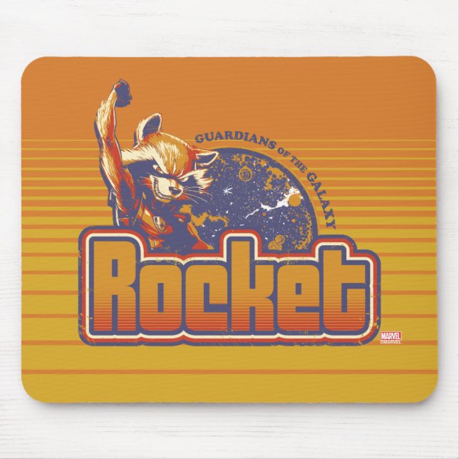 Guardians of the Galaxy | Rocket Character Badge Mouse Pad (Front)