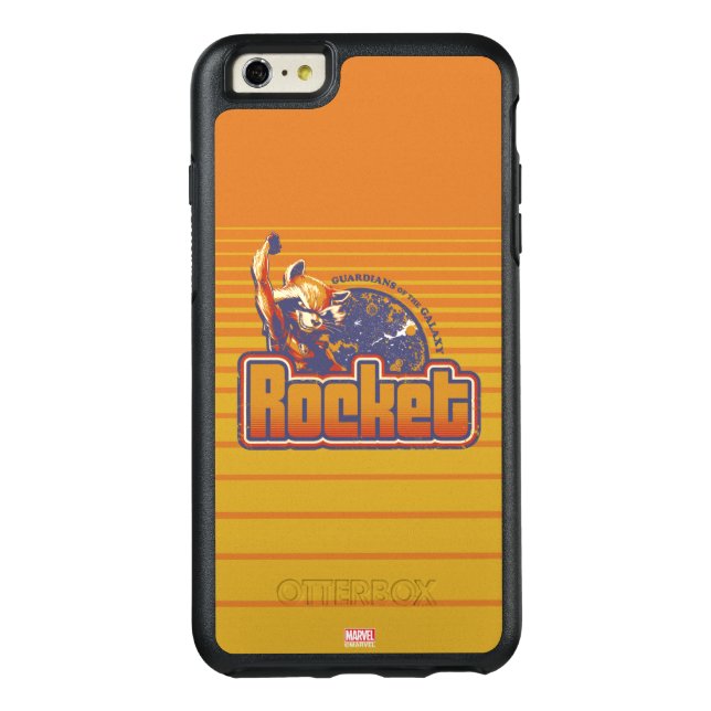 Guardians of the Galaxy | Rocket Character Badge Otterbox iPhone Case (Back)