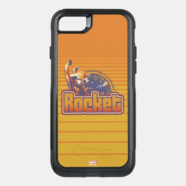 Guardians of the Galaxy | Rocket Character Badge Otterbox iPhone Case (Back)