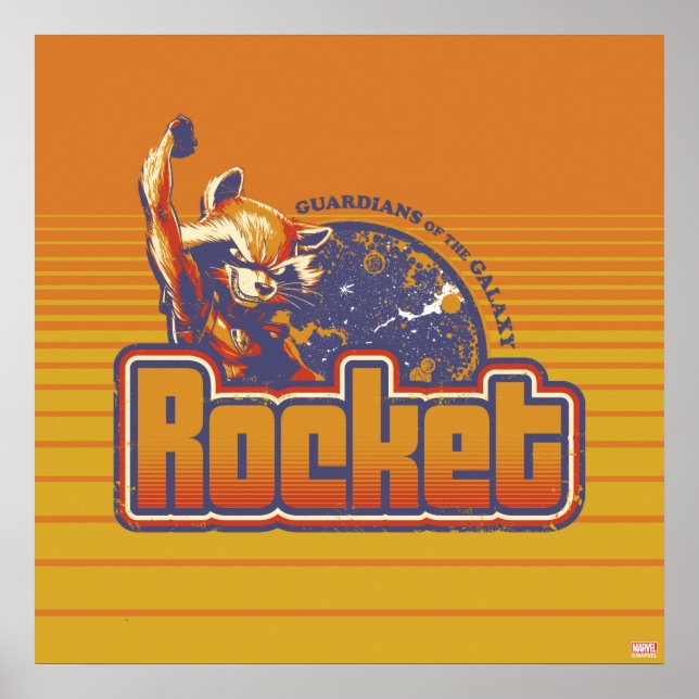 Guardians of the Galaxy | Rocket Character Badge Poster (Front)