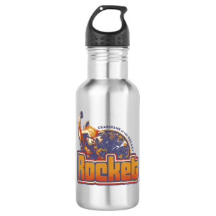 Guardians of the Galaxy   Rocket Character Badge Stainless Steel Water Bottle