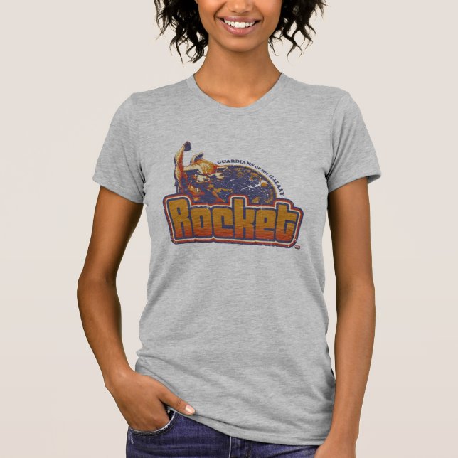 Guardians of the Galaxy | Rocket Character Badge T-Shirt (Front)