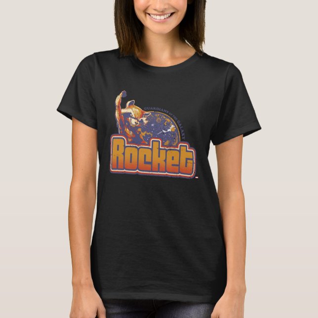 Guardians of the Galaxy | Rocket Character Badge T-Shirt (Front)