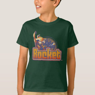 Guardians of the Galaxy   Rocket Character Badge T-Shirt