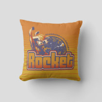 Guardians of the Galaxy | Rocket Character Badge Throw Pillow