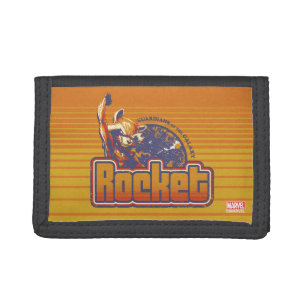 Guardians of the Galaxy Rocket Character Badge Tri-fold Wallet