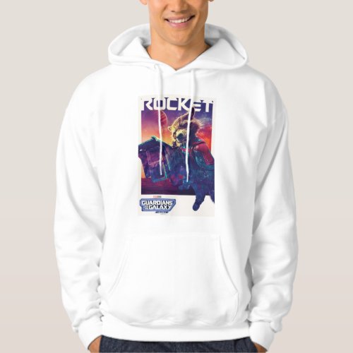 Guardians of the Galaxy Rocket Character Poster Hoodie