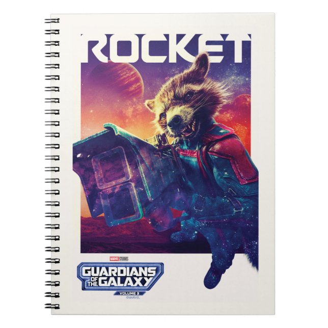 Guardians of the Galaxy Rocket Character Poster Notebook (Front)