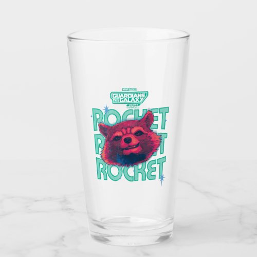 Guardians of the Galaxy Rocket Face Graphic Glass