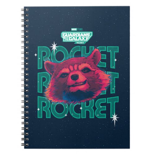 Guardians of the Galaxy Rocket Face Graphic Notebook