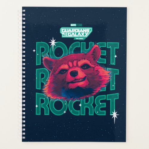 Guardians of the Galaxy Rocket Face Graphic Planner