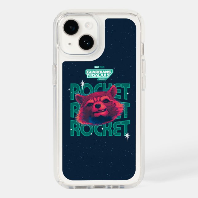 Guardians of the Galaxy Rocket Face Graphic Speck iPhone Case (Front)