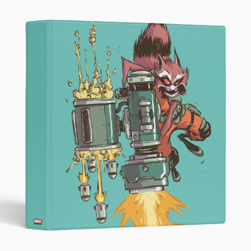 Guardians of the Galaxy  Rocket Full Blast 3 Ring Binder