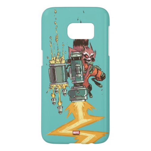 Guardians of the Galaxy  Rocket Full Blast Samsung Galaxy S7 Case