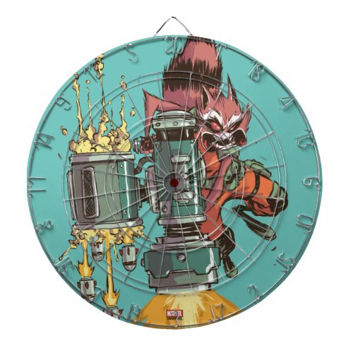 Guardians of the Galaxy  Rocket Full Blast Dart Board