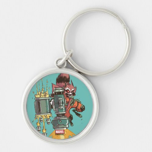 Guardians of the Galaxy  Rocket Full Blast Keychain