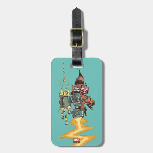 Guardians of the Galaxy  Rocket Full Blast Luggage Tag