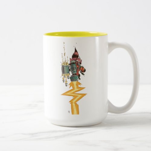 Guardians of the Galaxy  Rocket Full Blast Two_Tone Coffee Mug