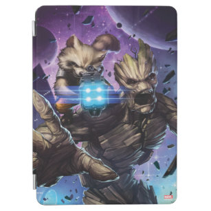 Guardians of the Galaxy   Rocket & Groot Attack iPad Air Cover