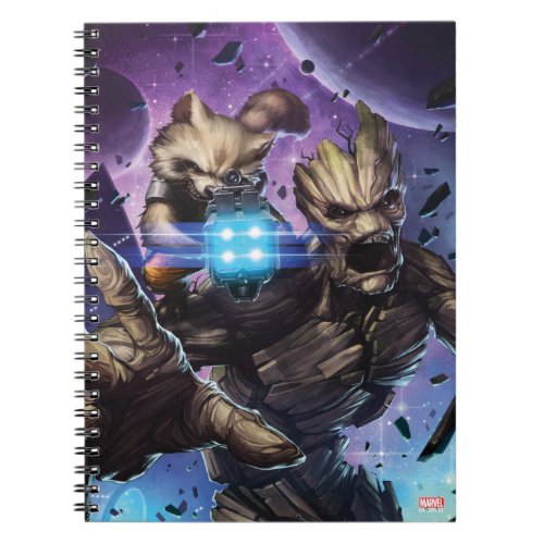Guardians of the Galaxy  Rocket  Groot Attack Notebook