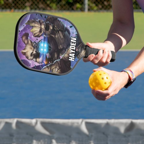 Guardians of the Galaxy  Rocket  Groot Attack Pickleball Paddle