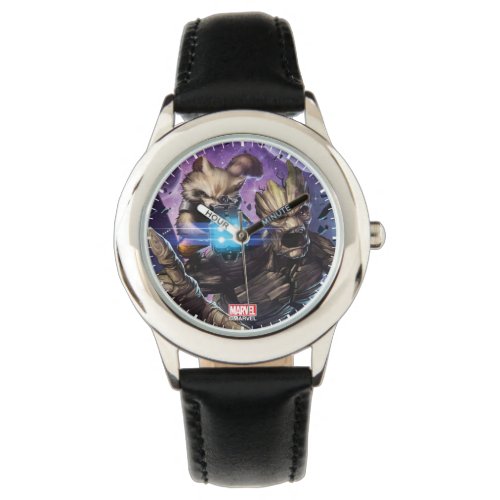 Guardians of the Galaxy  Rocket  Groot Attack Watch