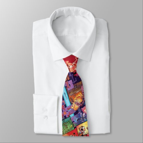 Guardians of the Galaxy  Rocket  Groot Pattern Neck Tie