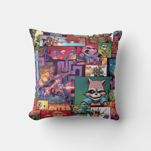 Guardians of the Galaxy  Rocket  Groot Pattern Throw Pillow