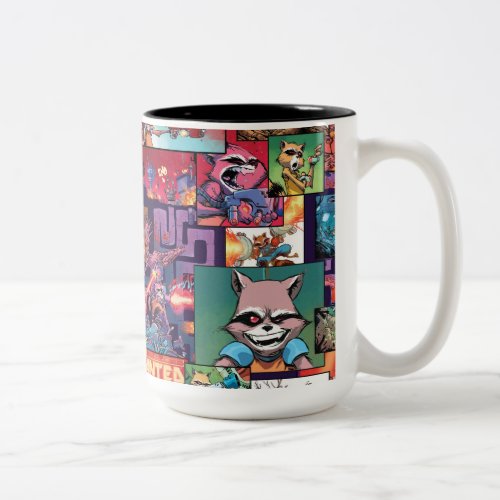 Guardians of the Galaxy  Rocket  Groot Pattern Two_Tone Coffee Mug