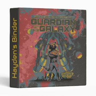 Guardians of the Galaxy Rocket "Guardian" Quote 3 Ring Binder