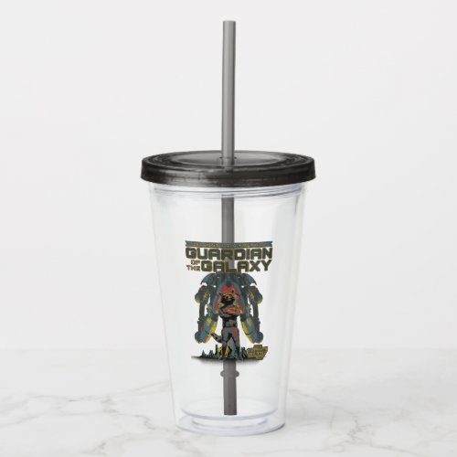 Guardians of the Galaxy Rocket Guardian Quote Acrylic Tumbler