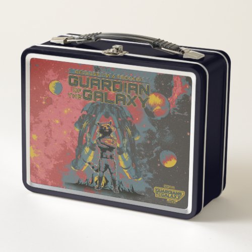 Guardians of the Galaxy Rocket Guardian Quote Metal Lunch Box