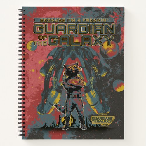 Guardians of the Galaxy Rocket Guardian Quote Notebook