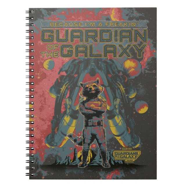 Guardians of the Galaxy Rocket "Guardian" Quote Notebook (Front)