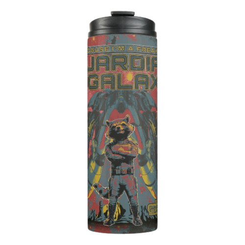 Guardians of the Galaxy Rocket Guardian Quote Thermal Tumbler