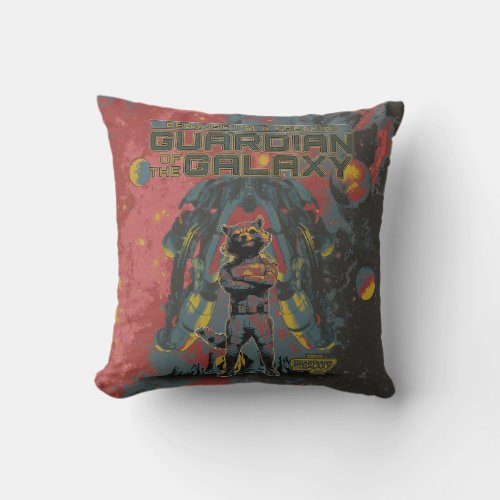 Guardians of the Galaxy Rocket Guardian Quote Throw Pillow