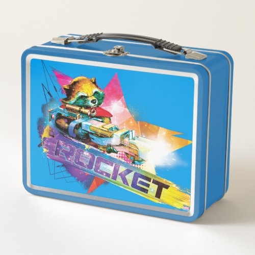 Guardians of the Galaxy  Rocket Neon Graphic Metal Lunch Box