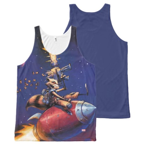 Guardians of the Galaxy  Rocket Riding Missile All_Over_Print Tank Top
