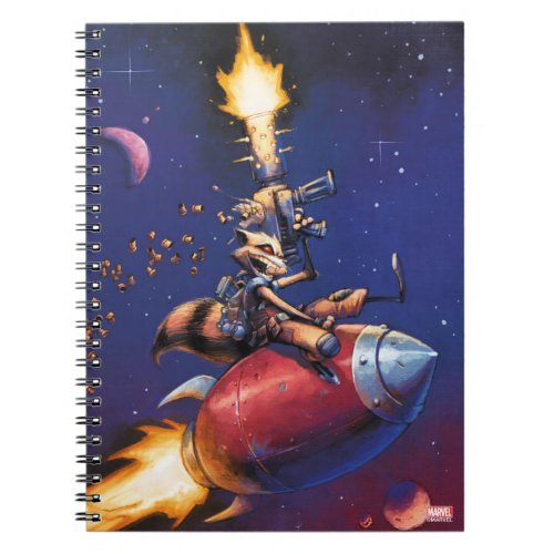 Guardians of the Galaxy  Rocket Riding Missile Notebook