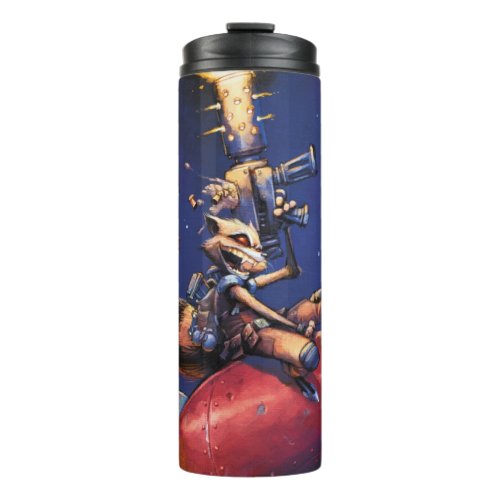 Guardians of the Galaxy  Rocket Riding Missile Thermal Tumbler
