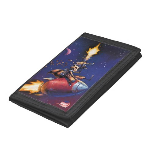 Guardians of the Galaxy  Rocket Riding Missile Tri_fold Wallet