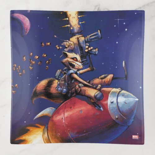 Guardians of the Galaxy  Rocket Riding Missile Trinket Tray