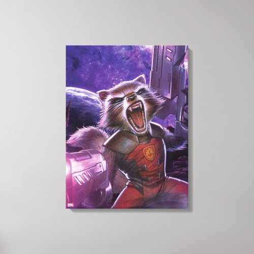 Guardians of the Galaxy  Rocket With Guns Canvas Print