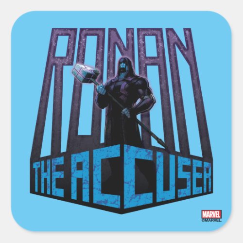 Guardians of the Galaxy  Ronan The Accuser Square Sticker