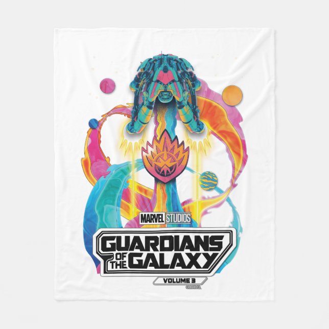 Guardians of the Galaxy Ship Blastoff Graphic Fleece Blanket (Front)