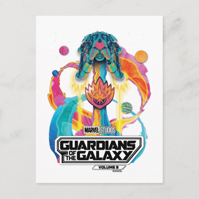 Guardians of the Galaxy Ship Blastoff Graphic Postcard (Front)