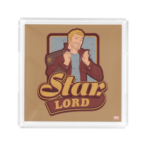 Guardians of the Galaxy  Star_Lord Cartoon Icon Acrylic Tray