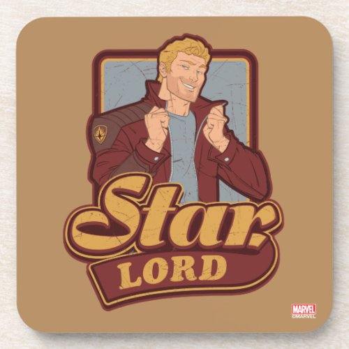 Guardians of the Galaxy  Star_Lord Cartoon Icon Drink Coaster