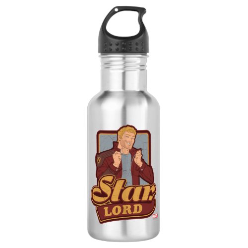 Guardians of the Galaxy  Star_Lord Cartoon Icon Stainless Steel Water Bottle