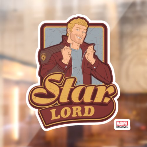 Guardians of the Galaxy  Star_Lord Cartoon Icon Window Cling